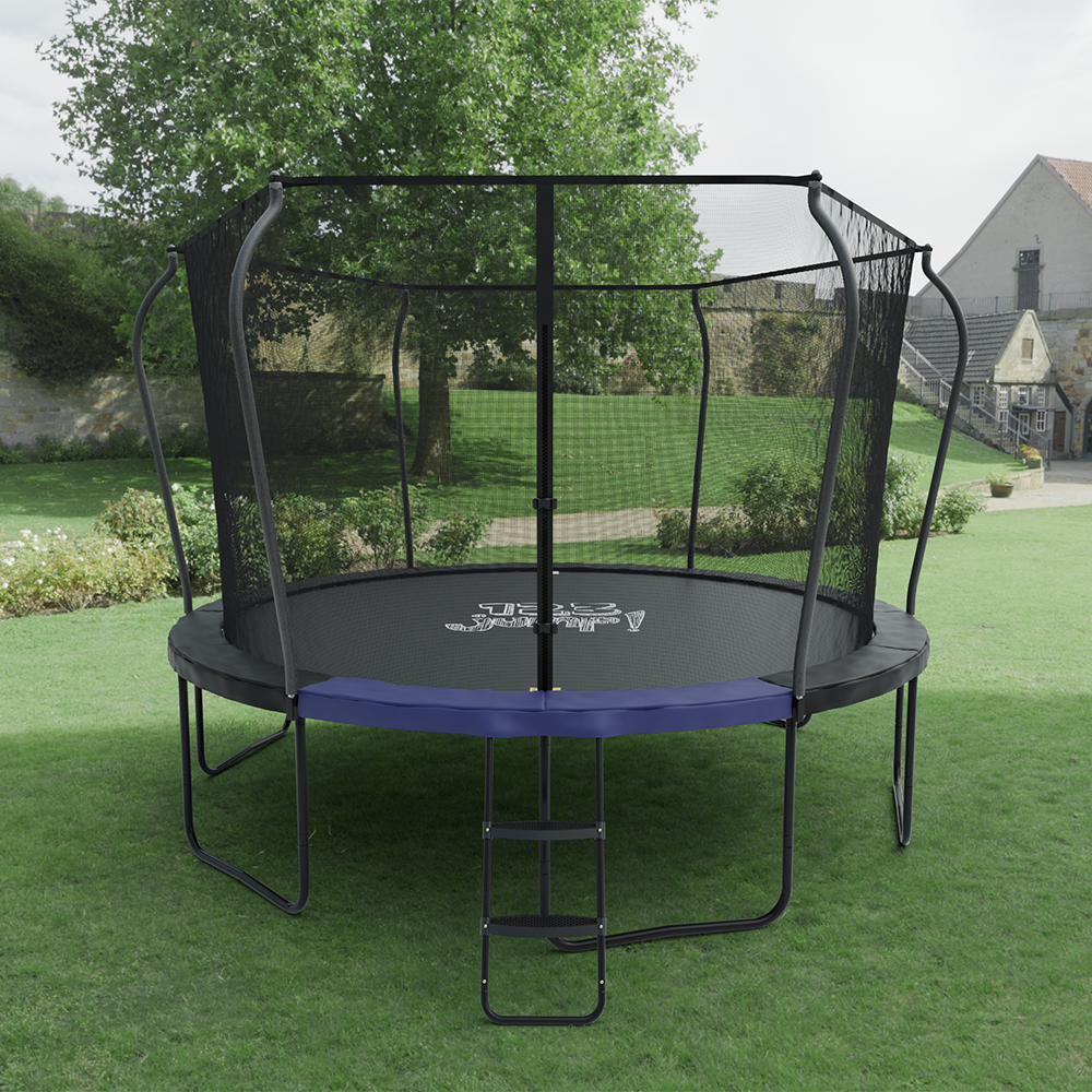 123Jump Round Trampoline with Ladder