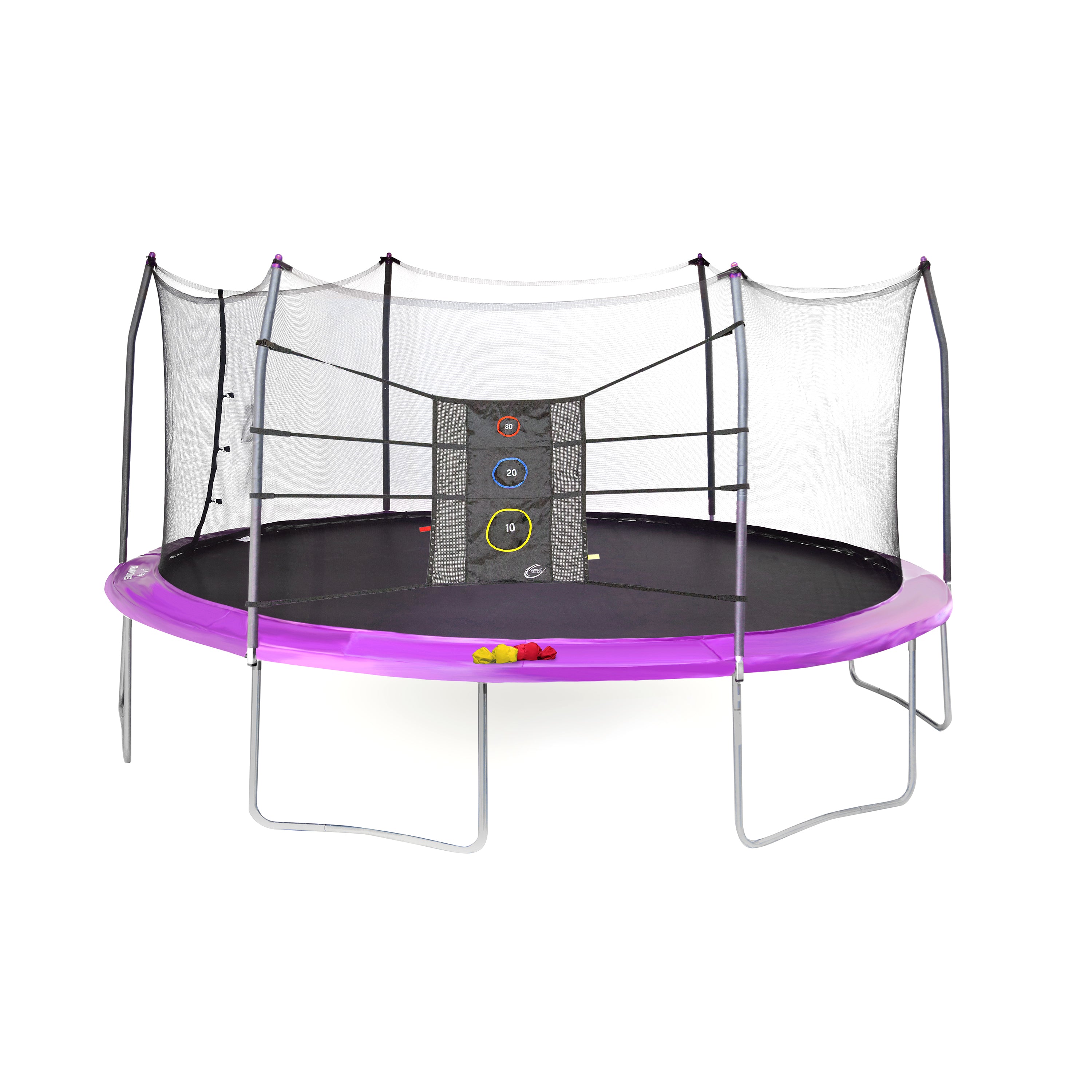 17' Oval with Enclosure Net and Triple Toss Game