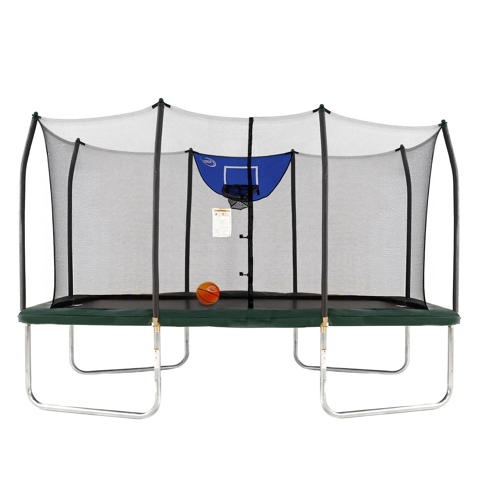 14'x8' Trampoline with Enclosure Net and Triple Toss Game