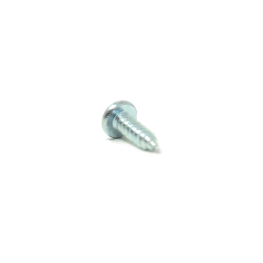 View of self-tapping screw from behind.