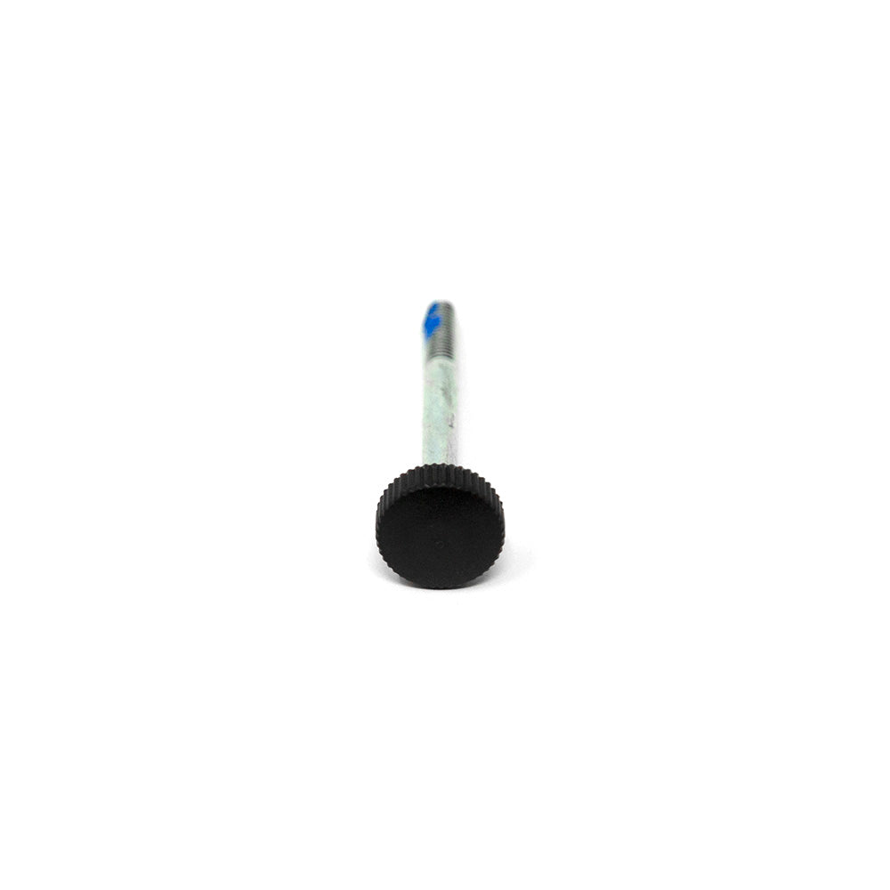 Bolt is steel with a black plastic top.