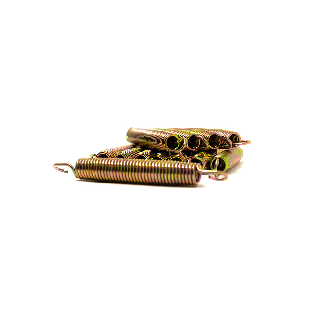 Pile of tightly coiled, 7-inch-long springs.