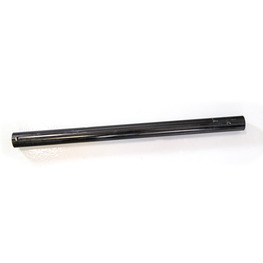 Leg extension covered in a black powder-coat.