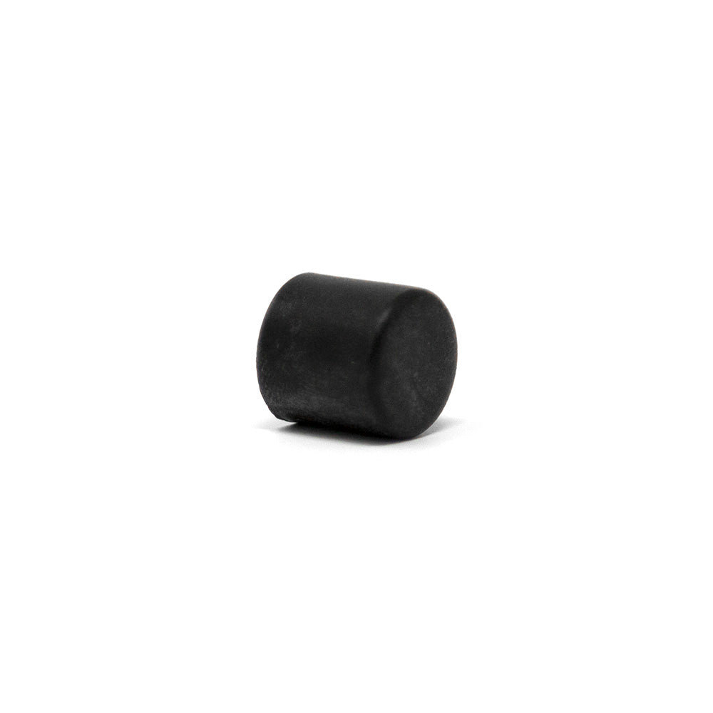 Rubber black end cap.