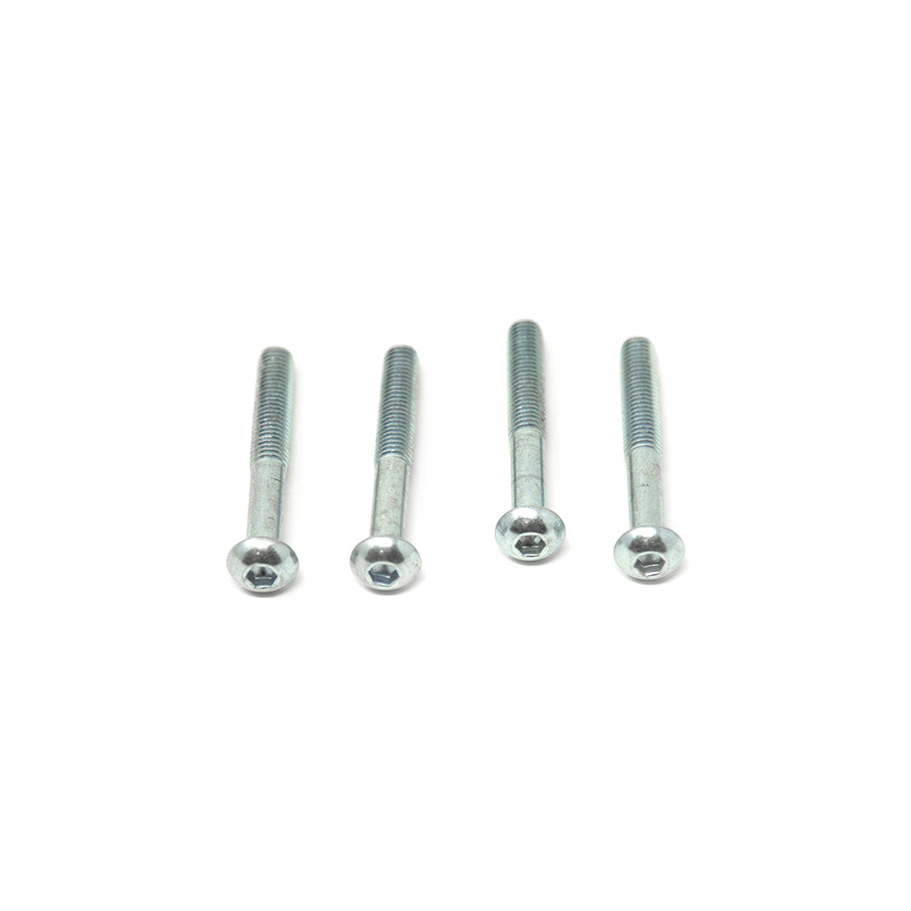 Four button bolts seen from above.