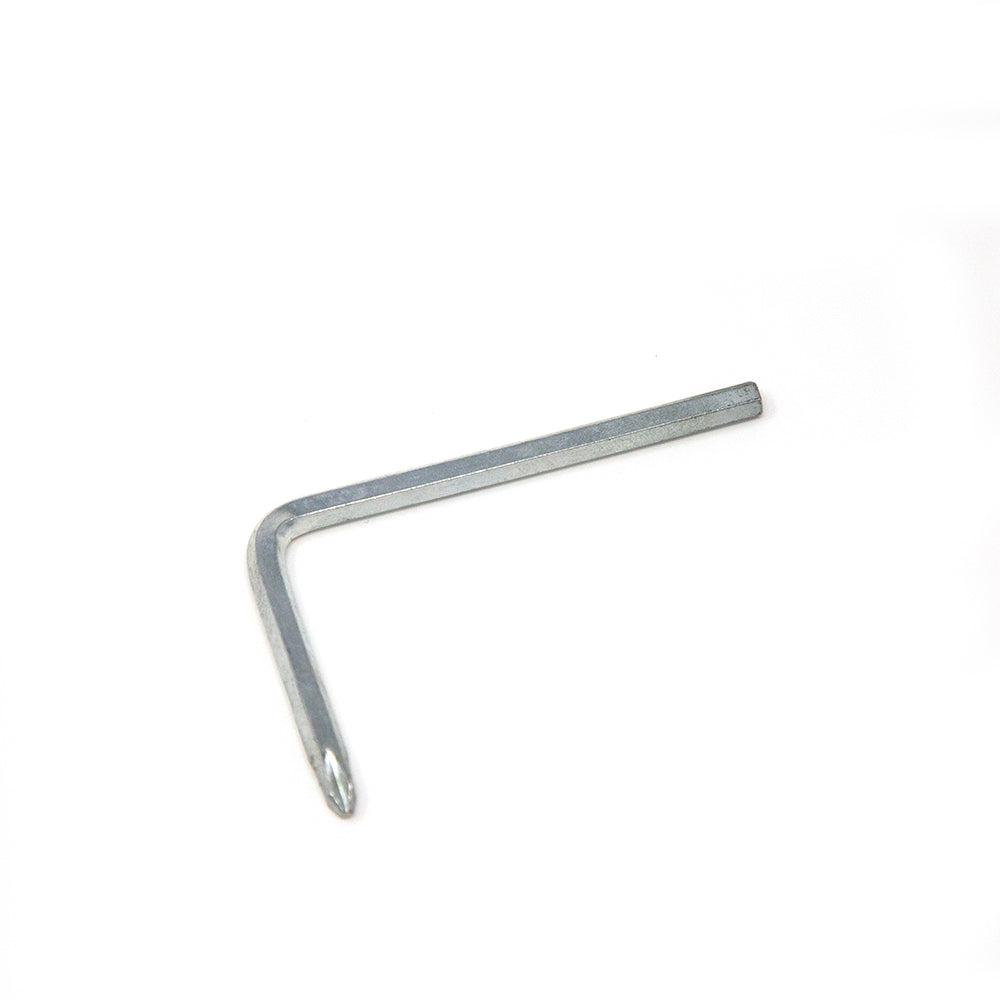 L-shaped screwdriver.