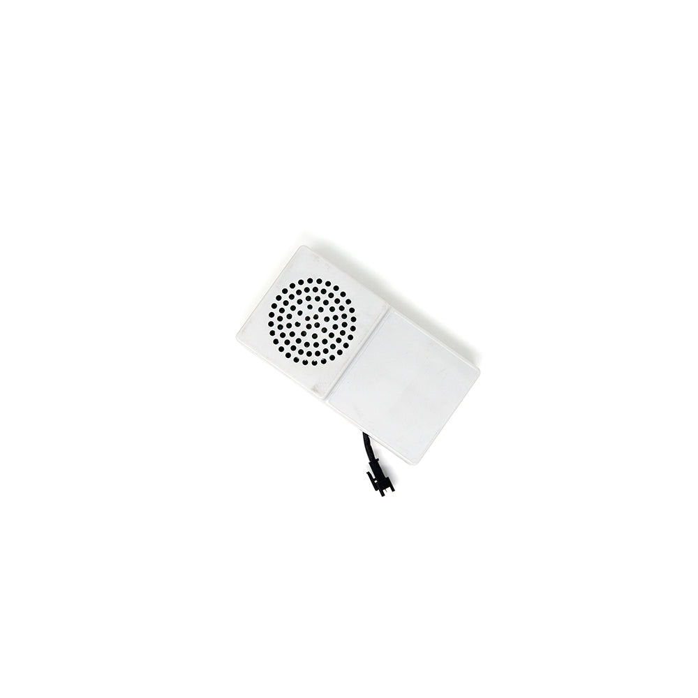 White sound box designed for mini trampolines.