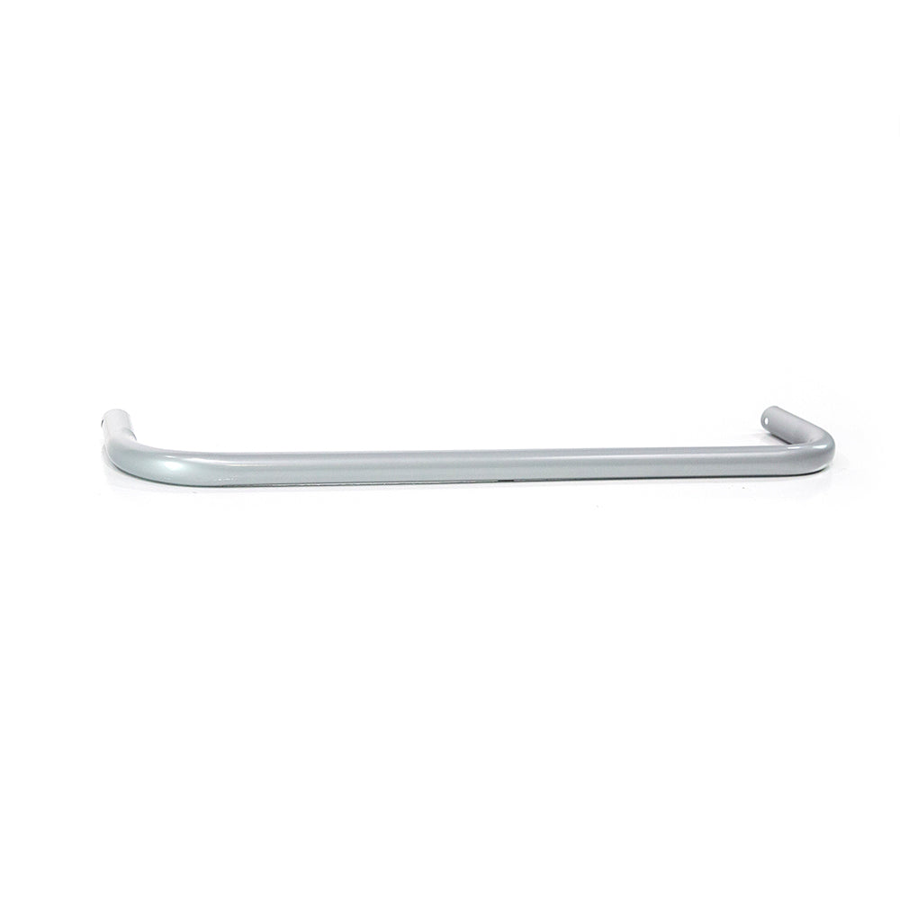 Galvanized steel U-shaped top tube is powder-coated.
