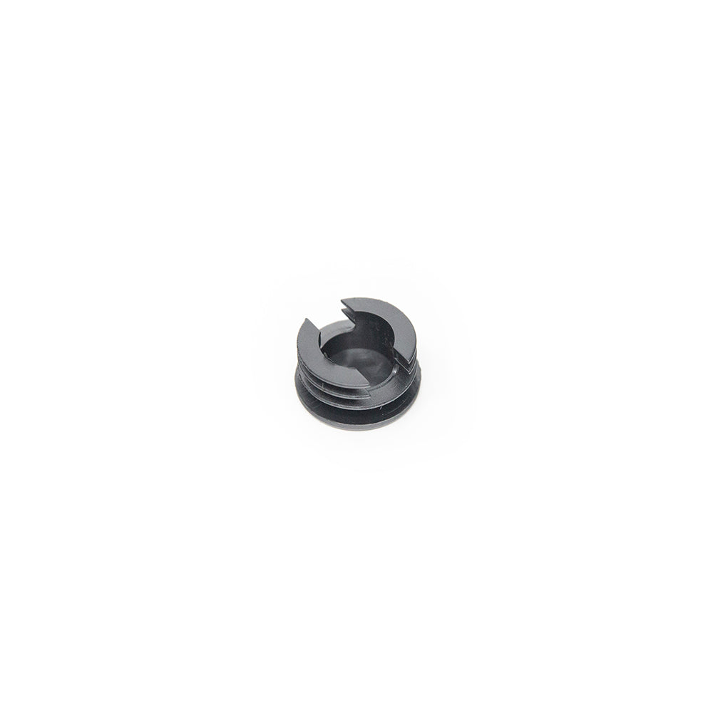 Black plastic end cap.
