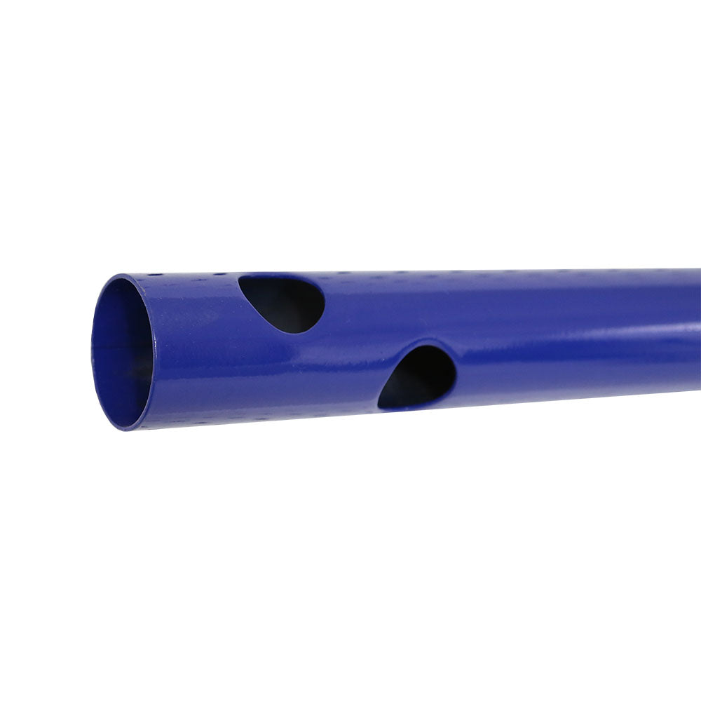 Top upright pole has holes, so it can connect to the other pieces.