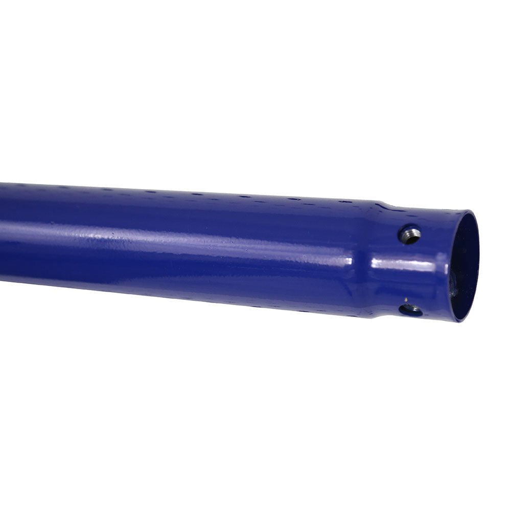 Two holes can be seen on one end of the top upright pole.
