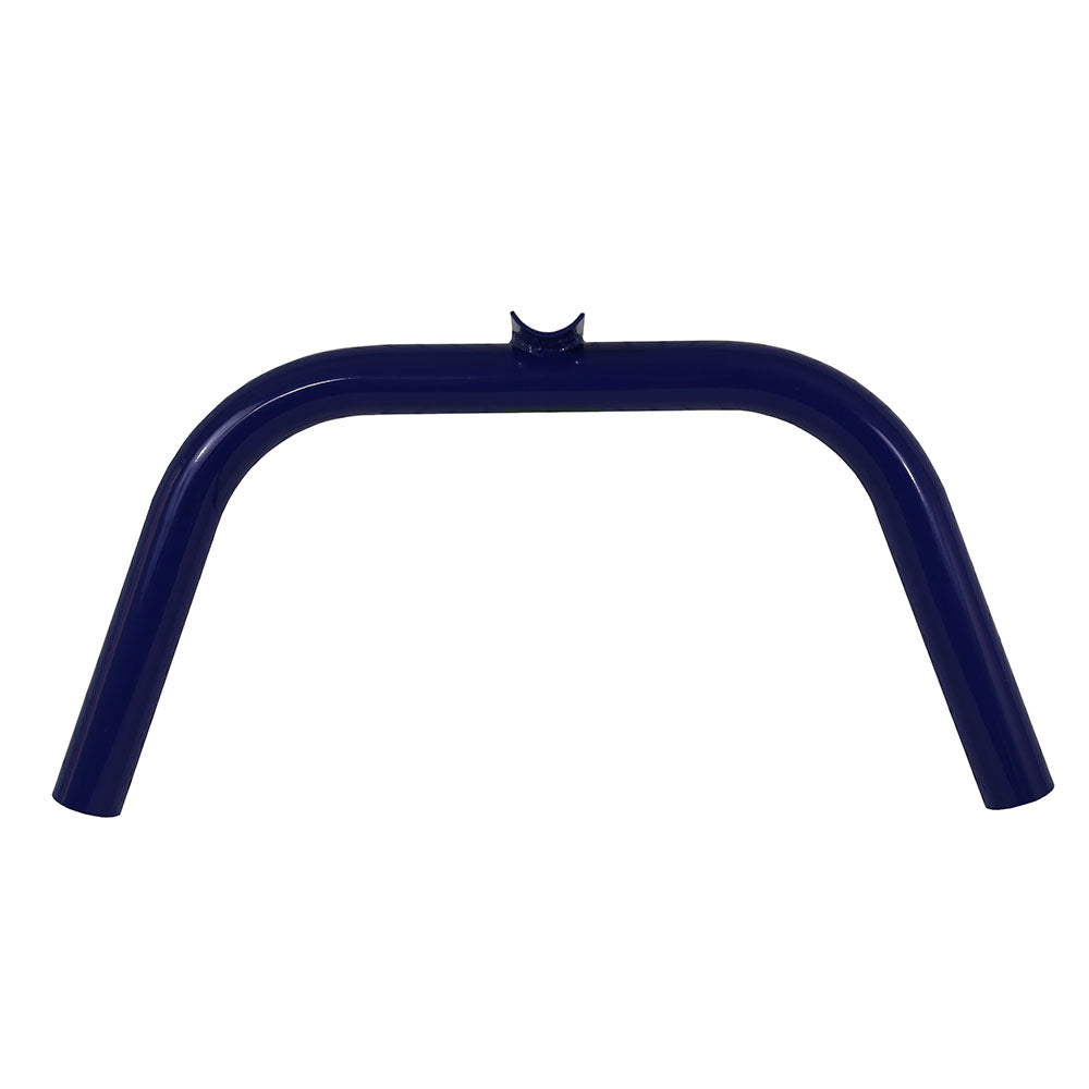 U-frame is made from blue powder-coated steel.