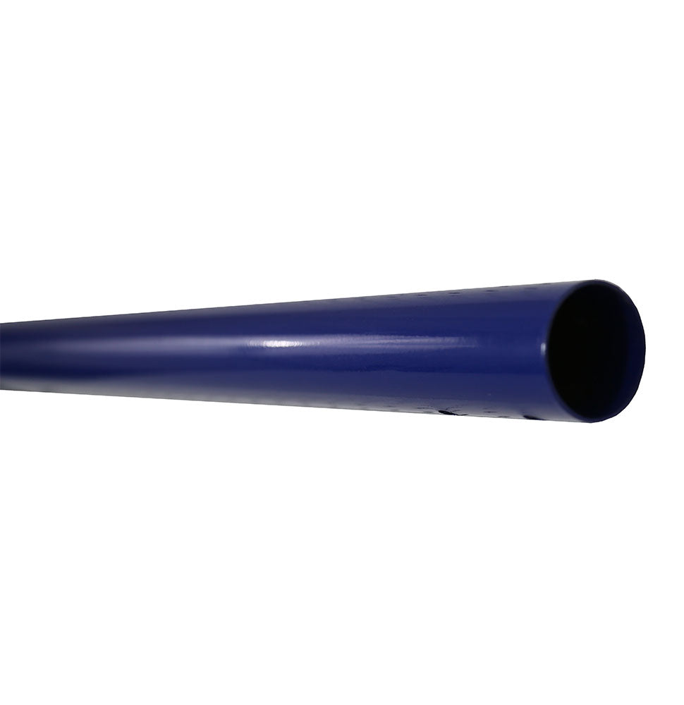 Close-up view of the hollow end of the upright tube.