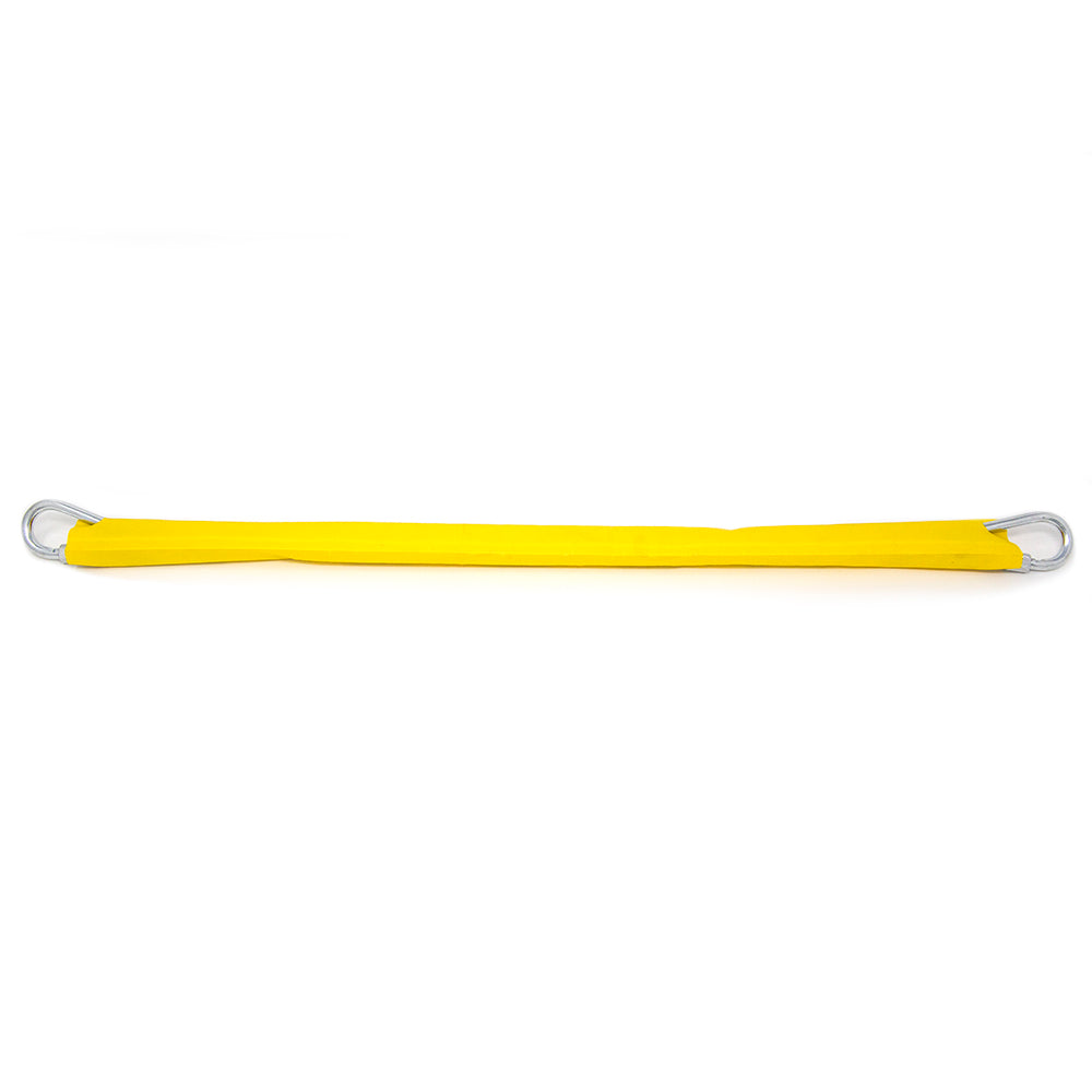 Chain is yellow with silver hooks on each end.