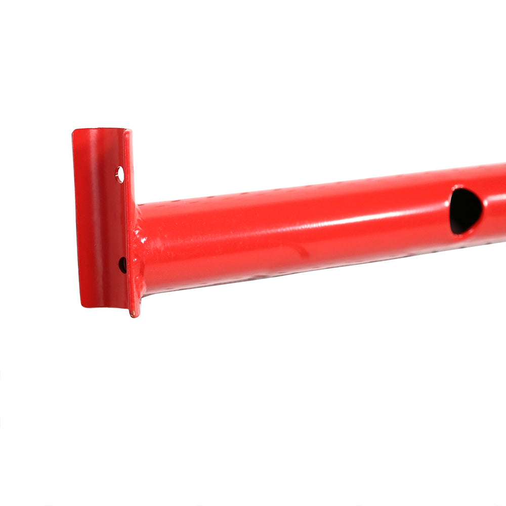 Brace at the end of the top frame bar.