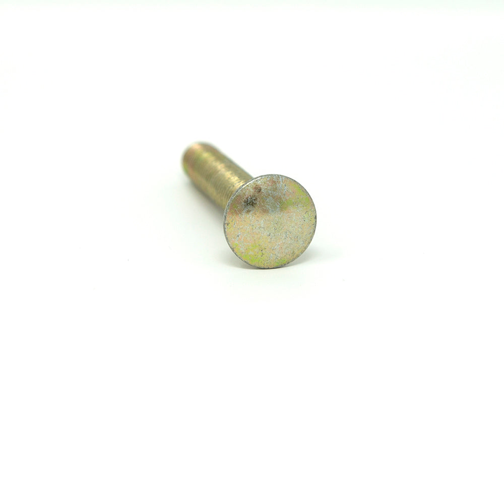 M8x50mm bolt has a flat top.