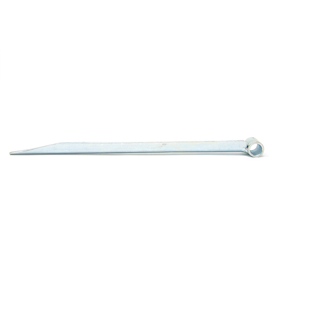 Ground stake for volleyball net.