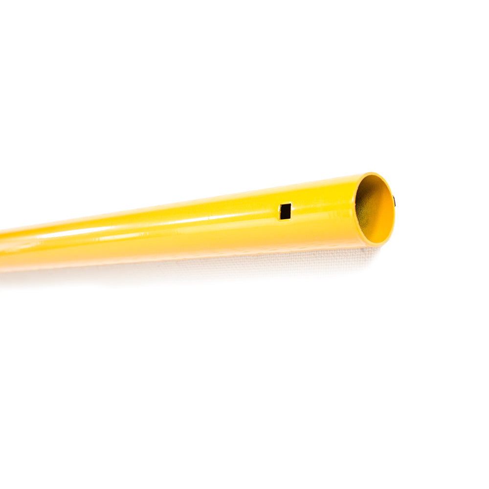Lower upright pole is yellow.