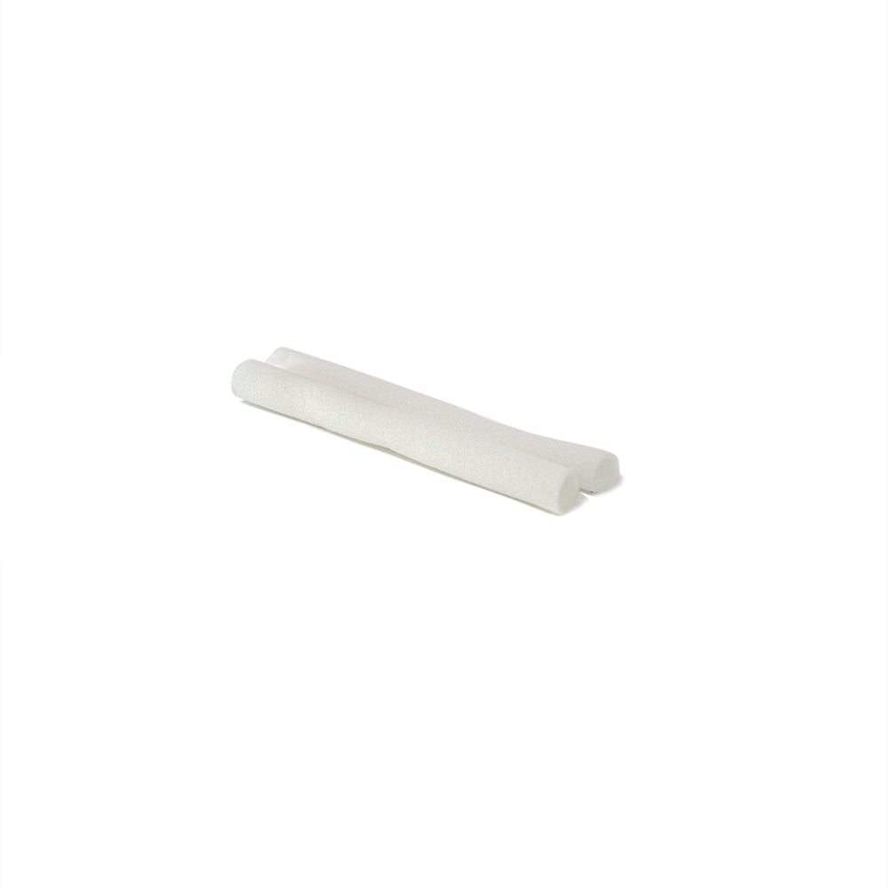 White foam pieces for middle part of curved enclosure pole.