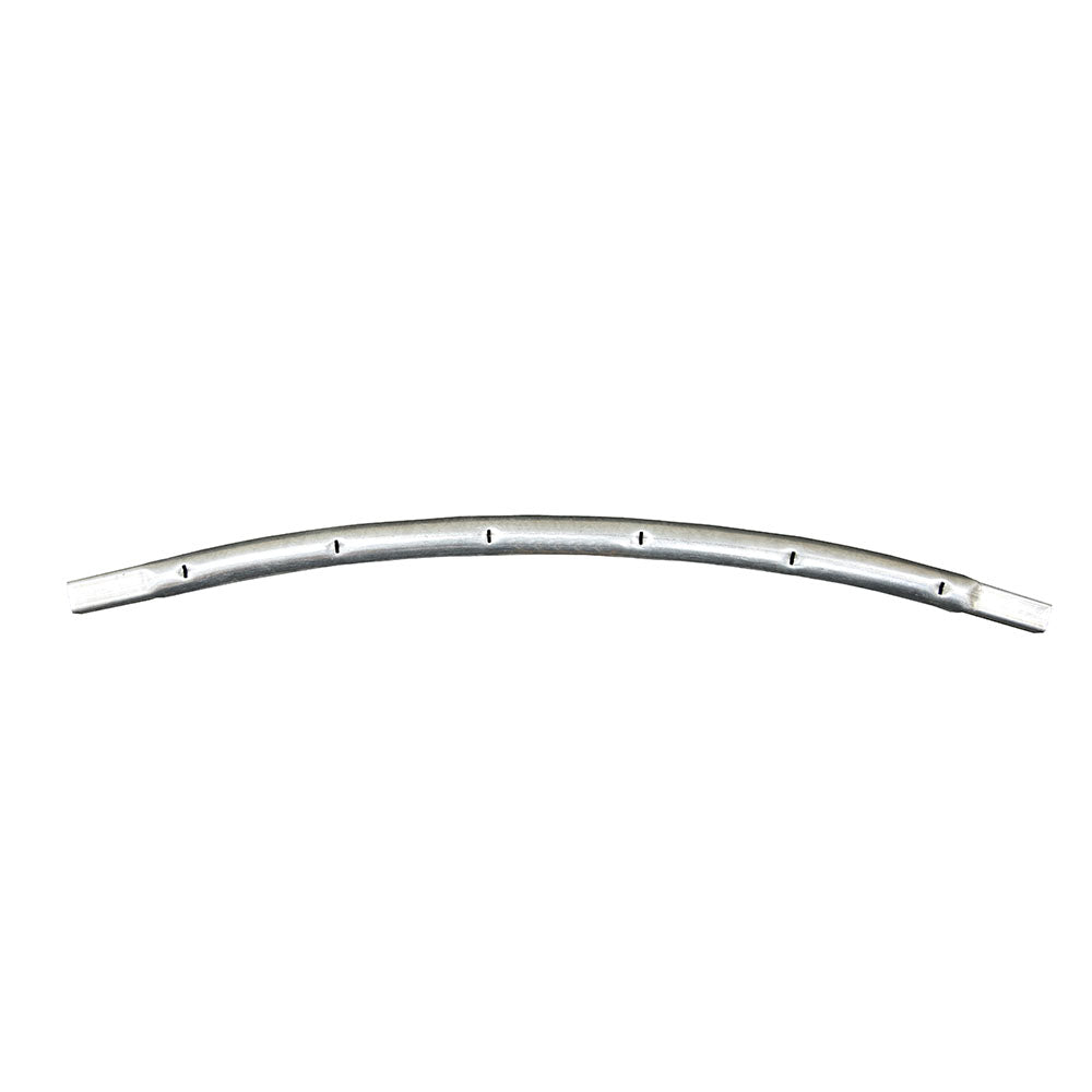 The trampoline's main frame top tube is made of rust-resistant galvanized steel.