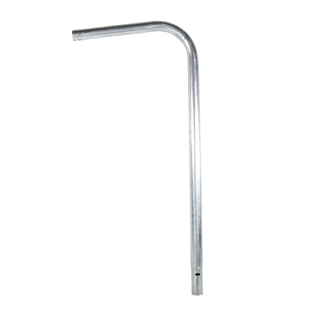 Leg extension has one long end and one short end.
