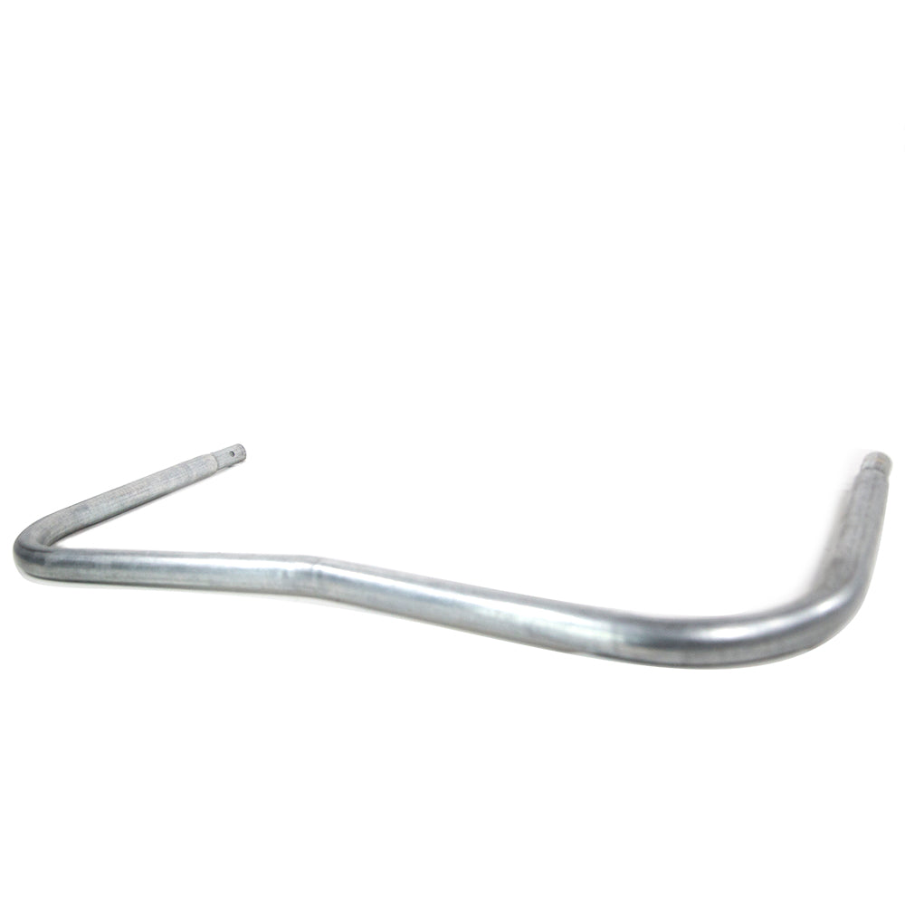 Galvanized steel W-leg brace lying flat.