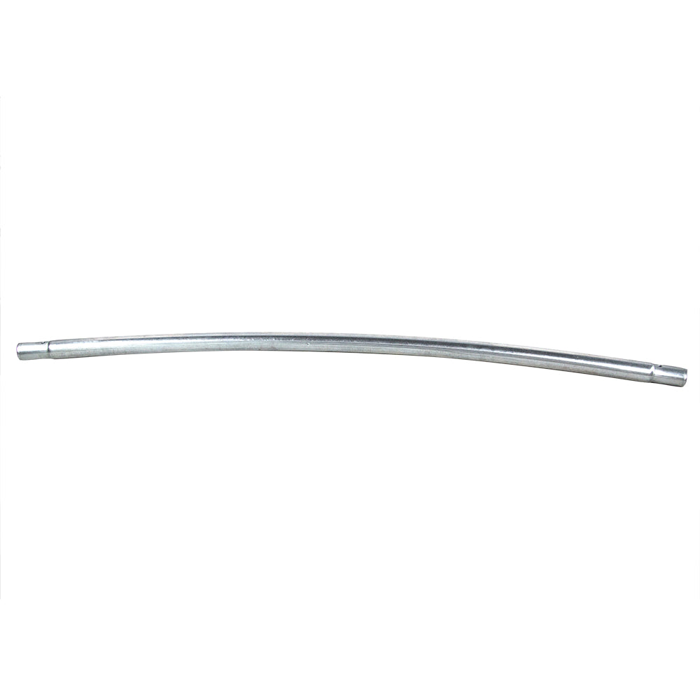 The top tube is part of an arched trampoline enclosure.