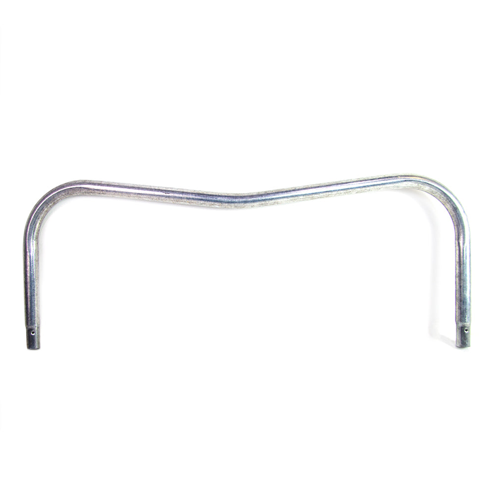 This W-leg brace is made of rust-resistant galvanized steel for increased durability.