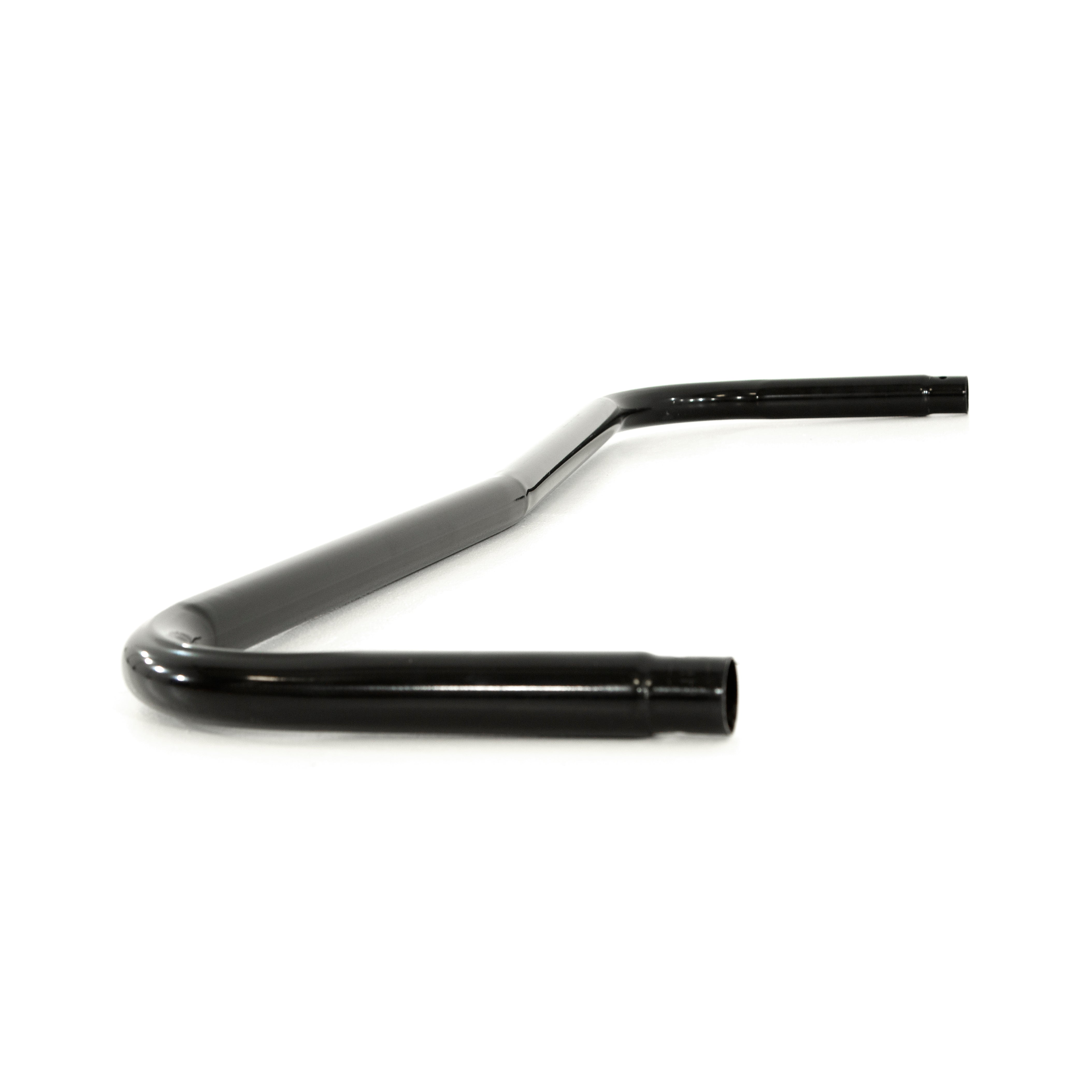 Leg brace is made from black powder-coated steel.