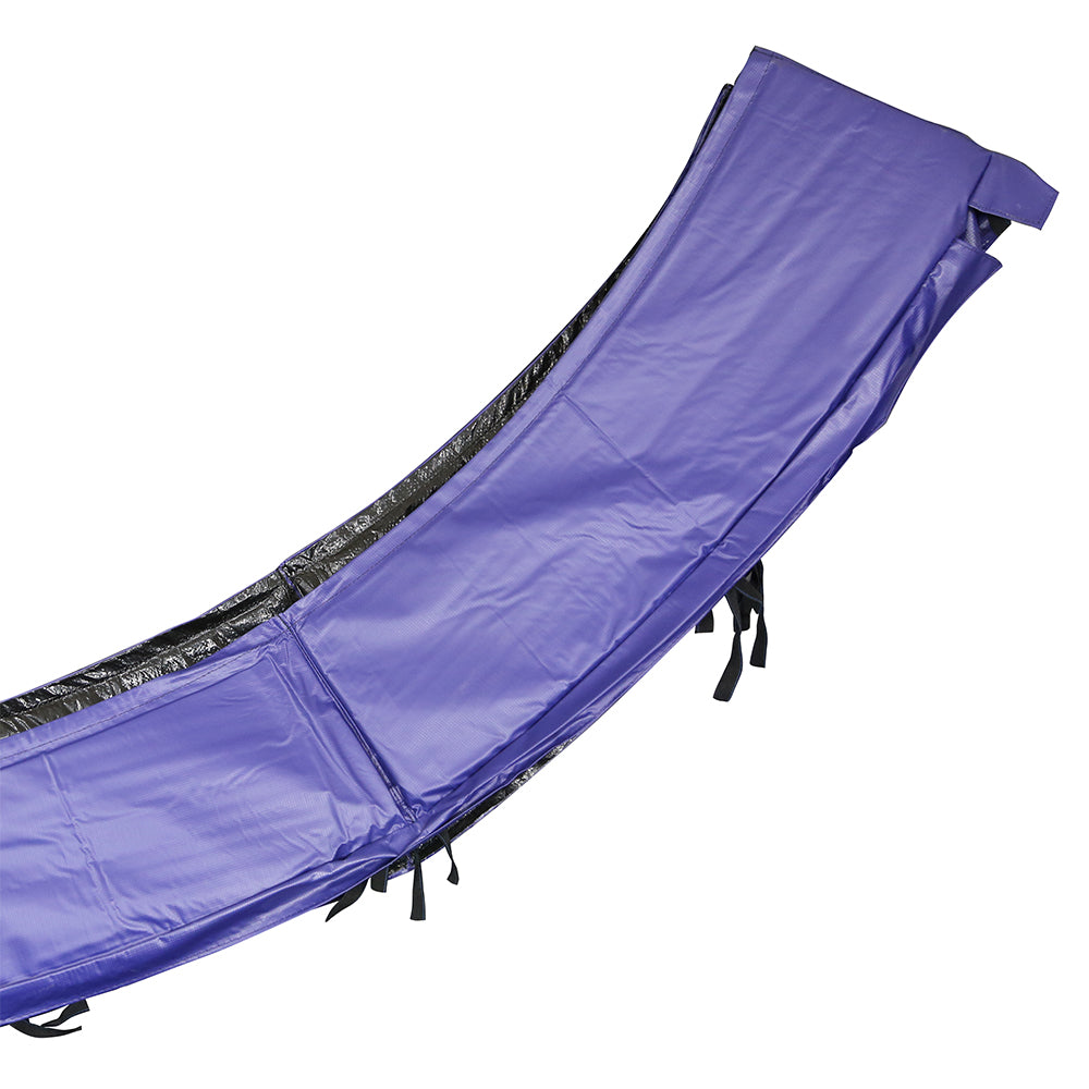 The thick UV-resistant spring pad protects children from springs as they get on and off the trampoline.
