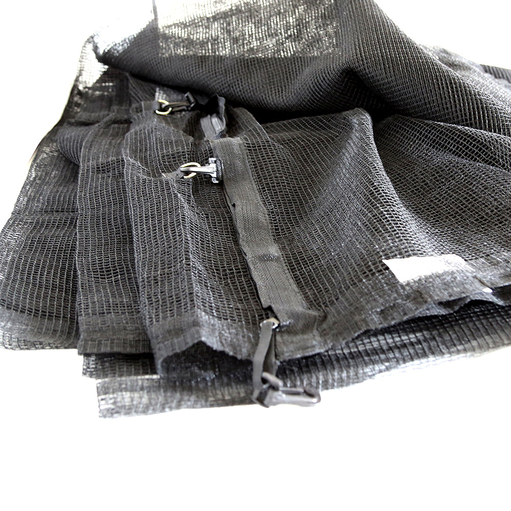 The three latch clips by the enclosure door make the enclosure net even safer.
