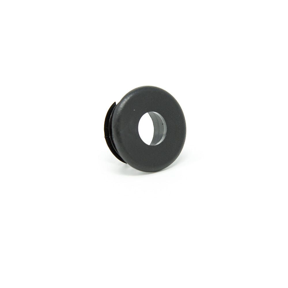 Top of end cap has a circular hole.