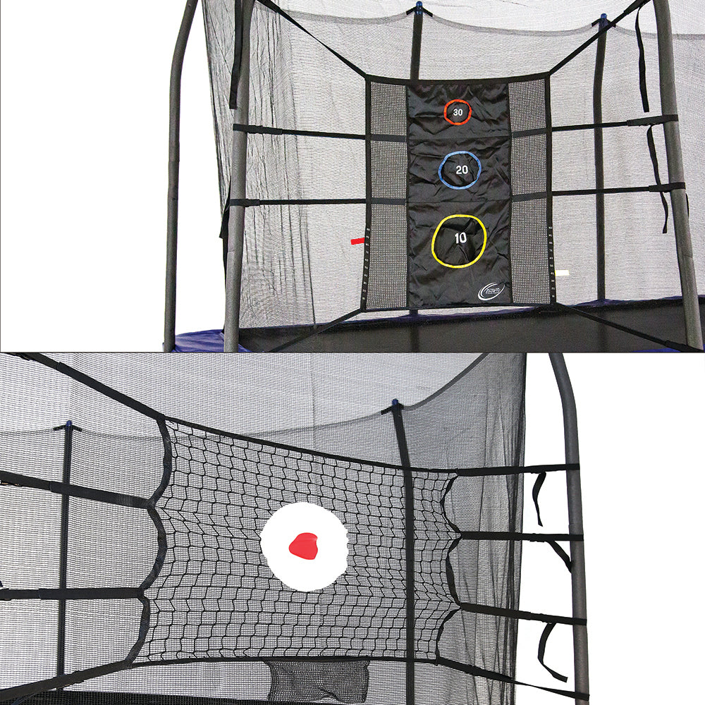 The game kit includes both the Triple Toss Game and the Bounceback net.