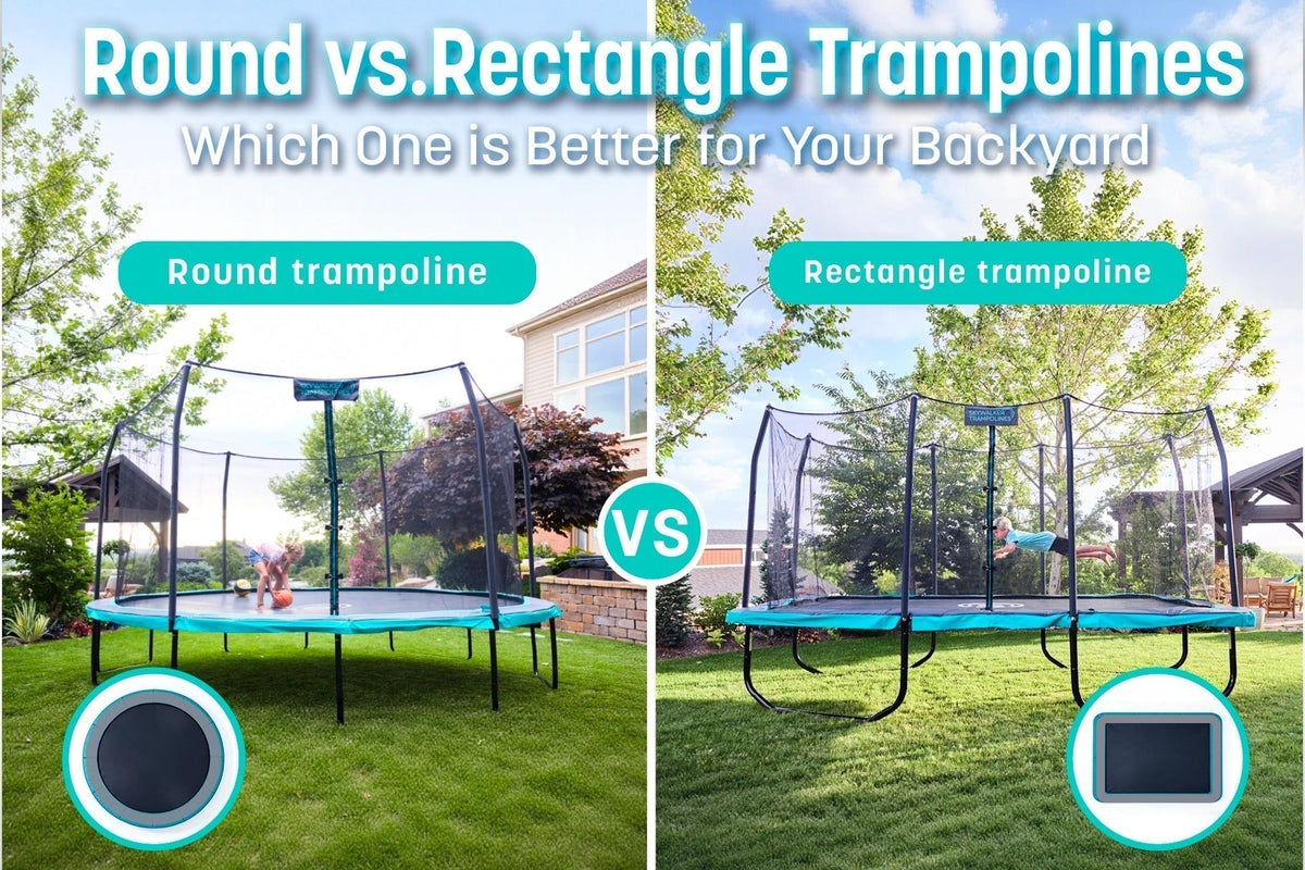 Round vs. Rectangle Trampolines: Which Is Better for Your Backyard?