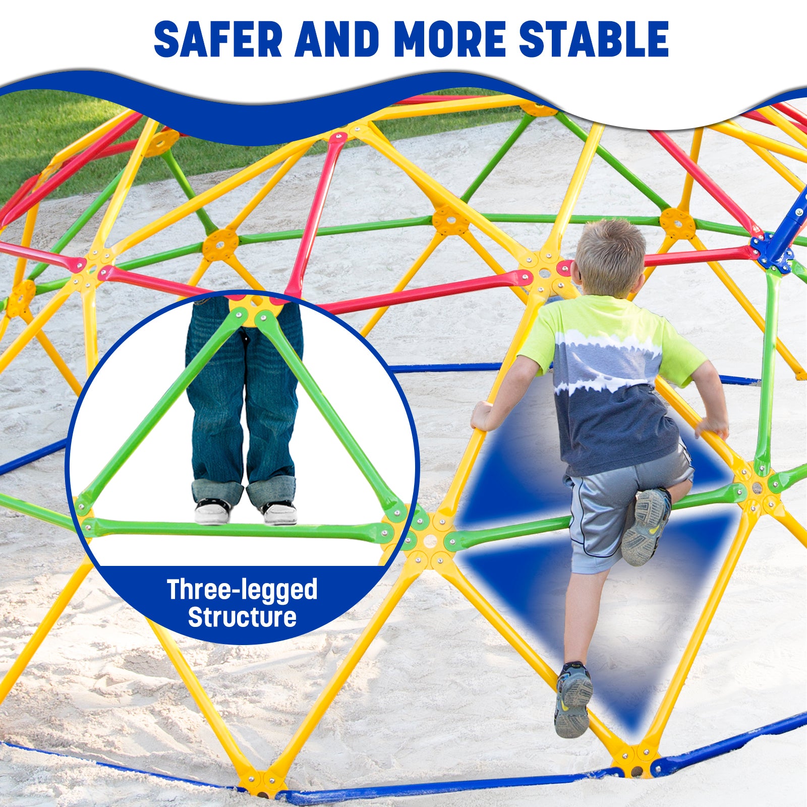 ActivPlay Geo Dome Climber with Swing Set