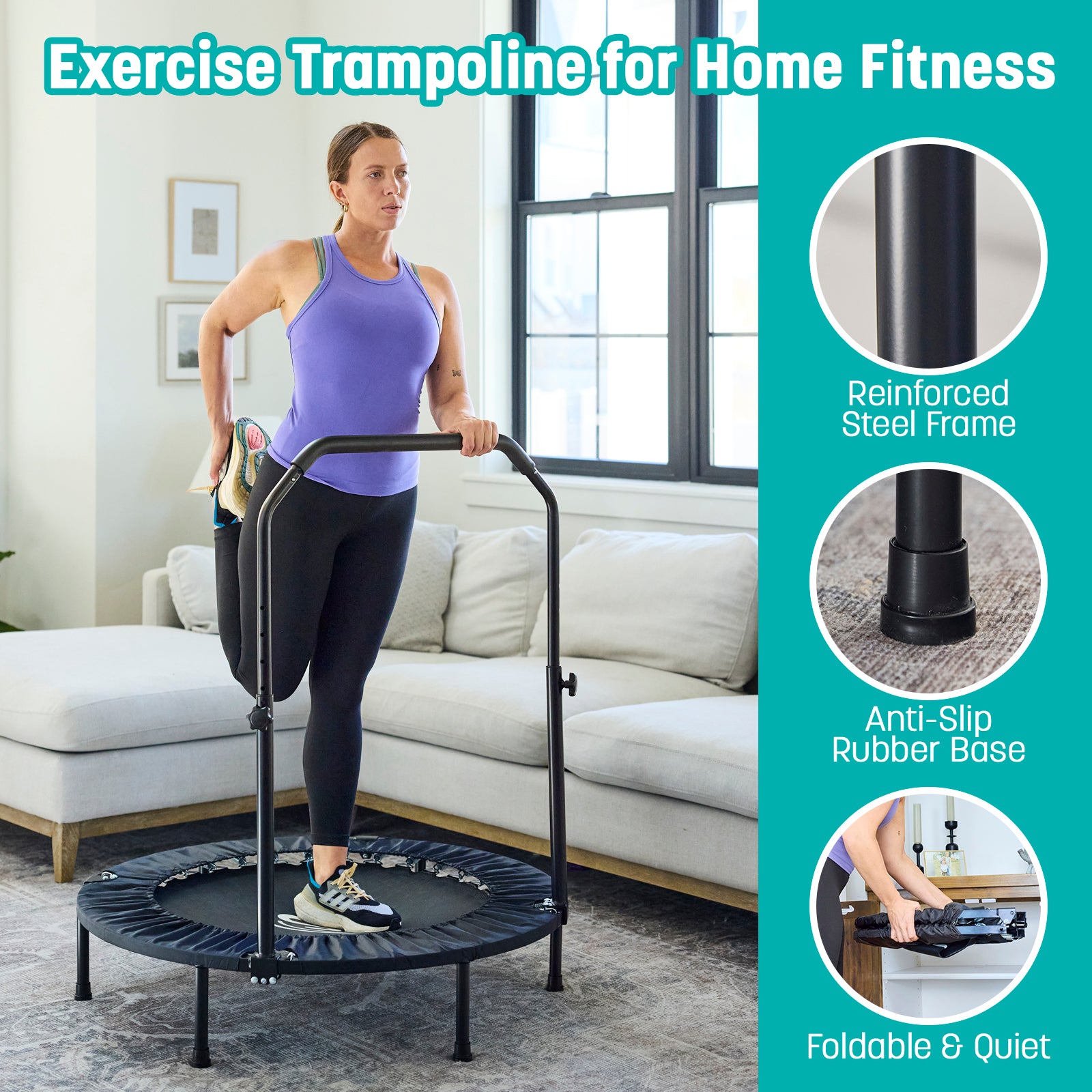 Skywalker Trampolines 40" Fitness Trampoline - Sturdy and Foldable