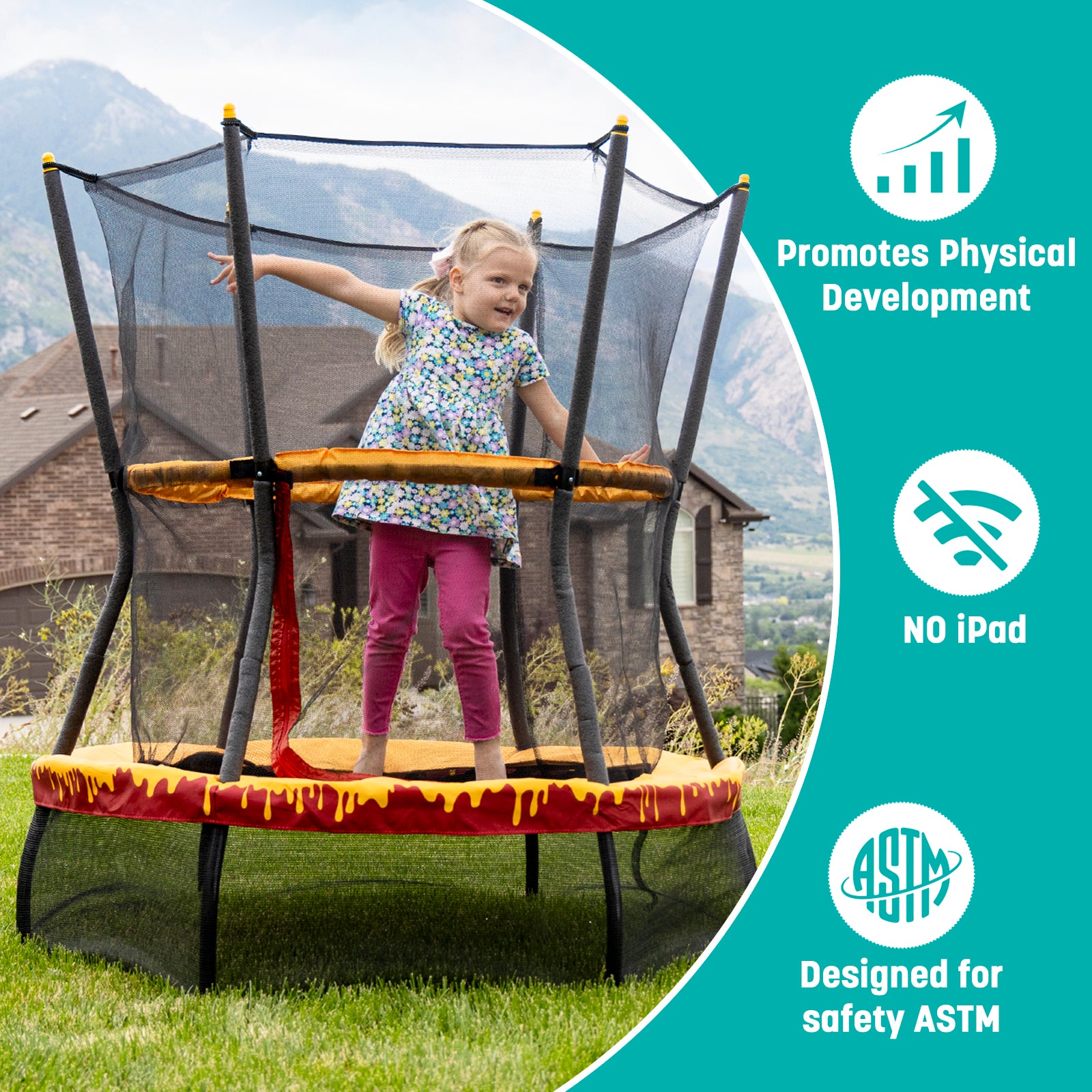 Skywalker Trampolines 48in Winnie the Pooh Mini Trampoline for Kids