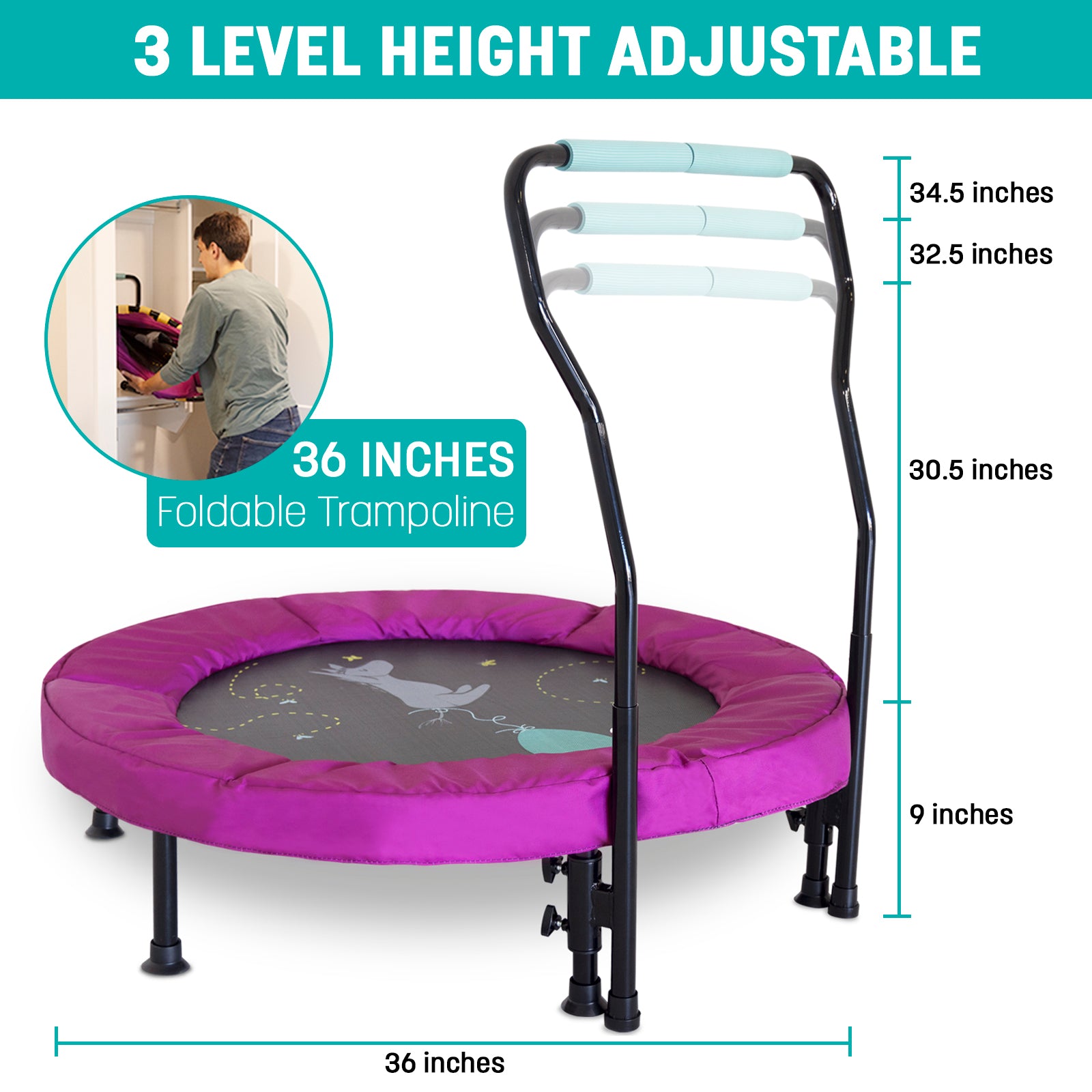 Skywalker Trampolines 36" Eeyore Mini Toddler Trampoline