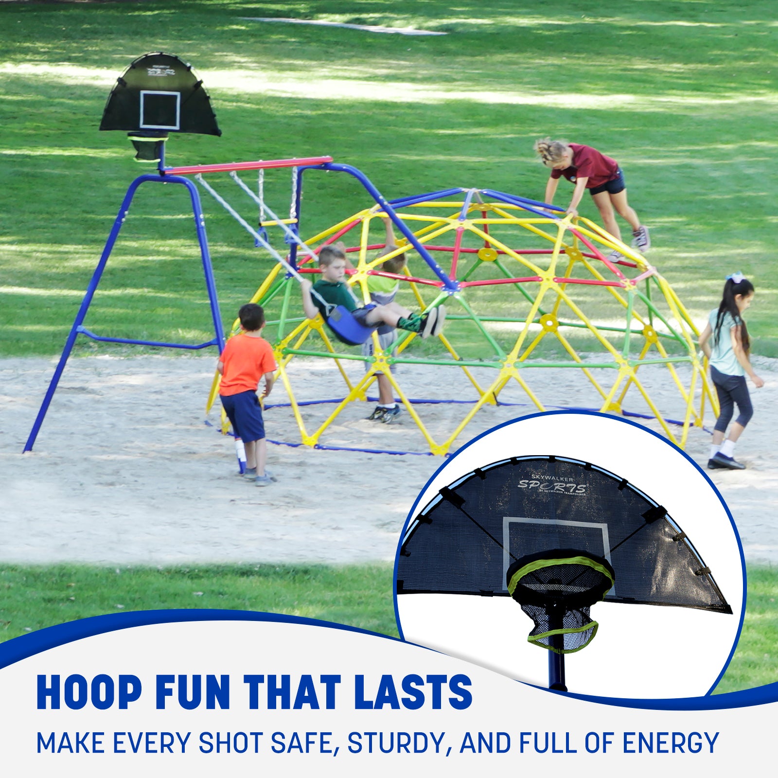 ActivPlay Geo Dome Climber with Swing Set
