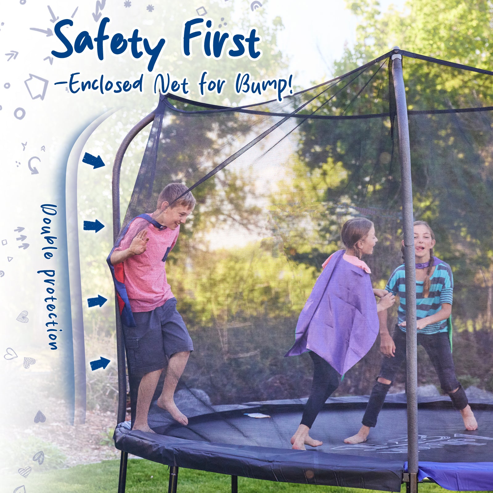123Jump Round Trampoline with Ladder