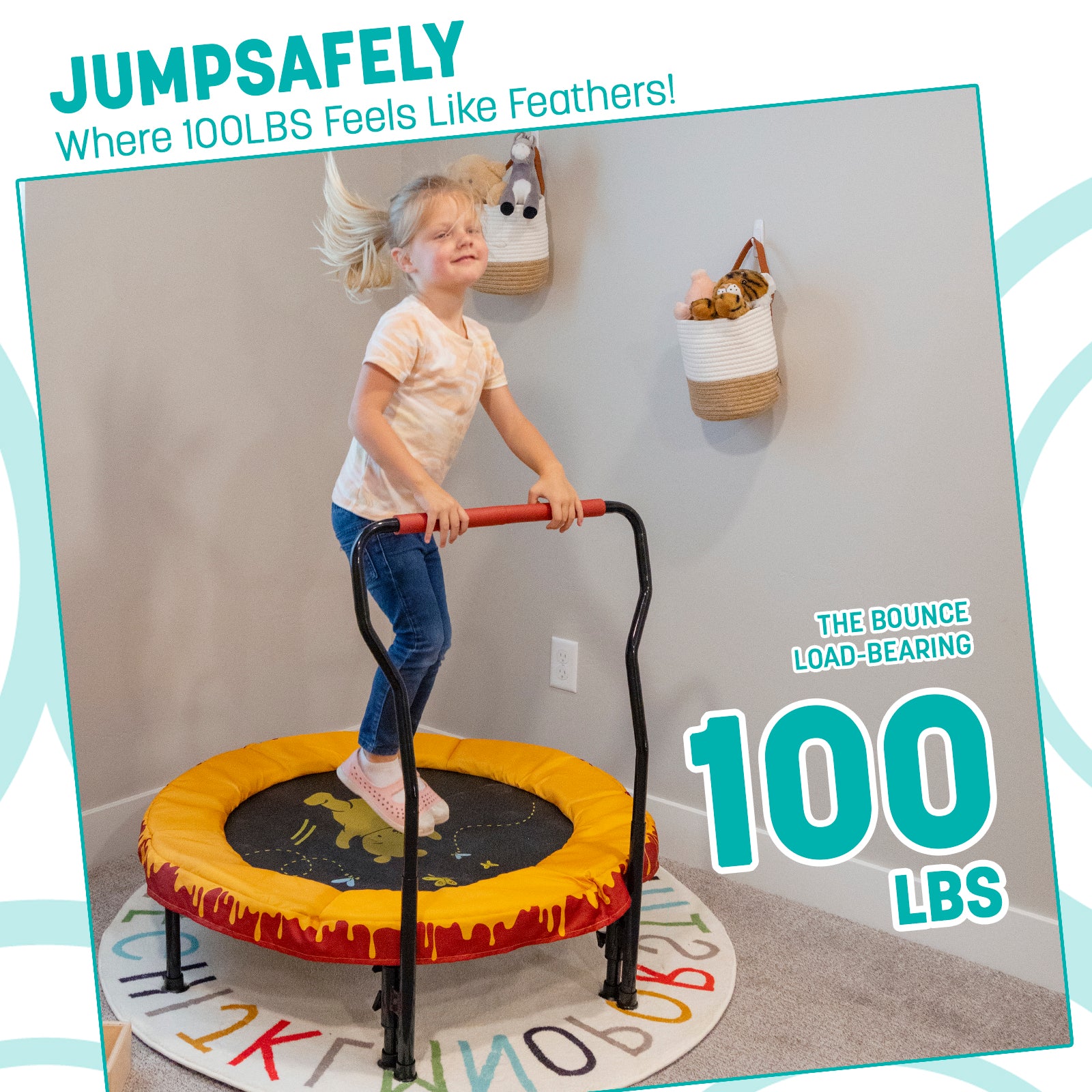 Skywalker Trampolines 36" Winnie the Pooh Mini Toddler Trampoline
