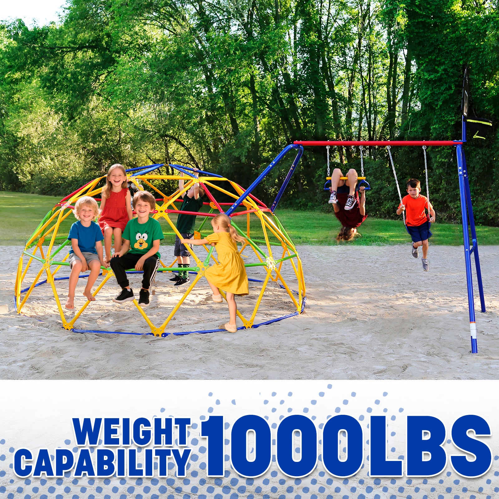 ActivPlay Geo Dome Climber with Swing Set