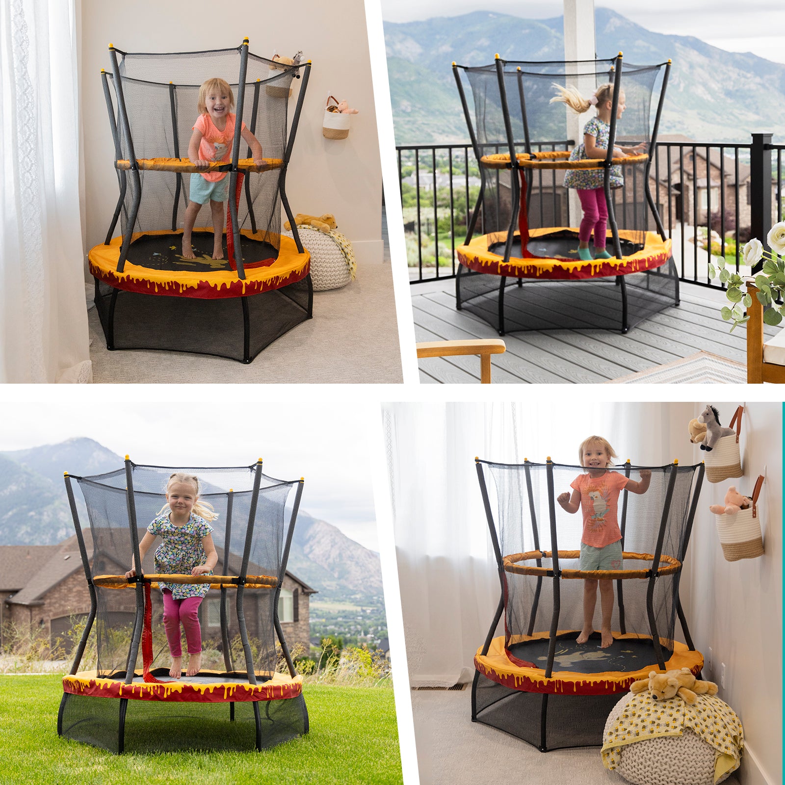 Skywalker Trampolines 48in Winnie the Pooh Mini Trampoline for Kids