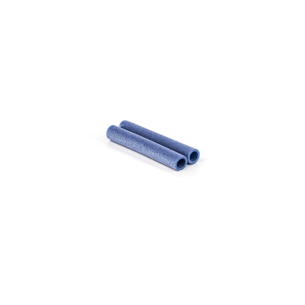 Short dark blue foam designed for the lower portion of the enclosure pole.