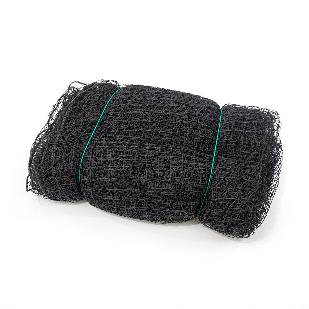 Black batting cage net is woven from high-quality polyethylene. 