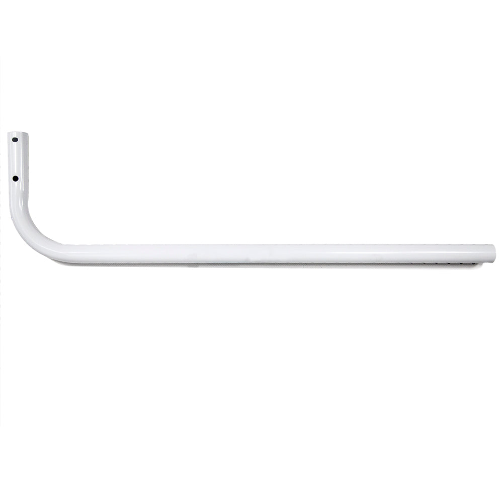 White tube is bent on one corner. 