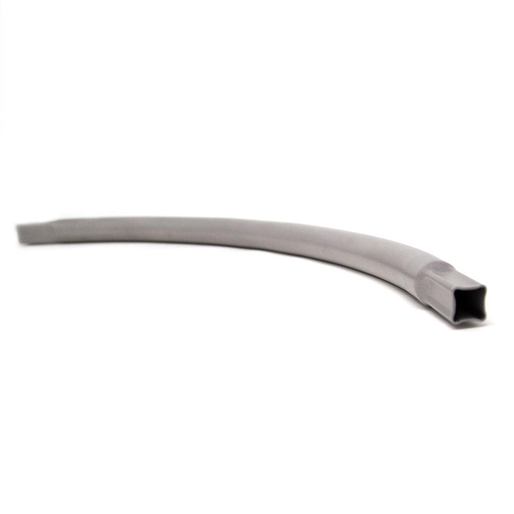 The mini main frame top tube is made of rust-resistant powder-coated steel. 