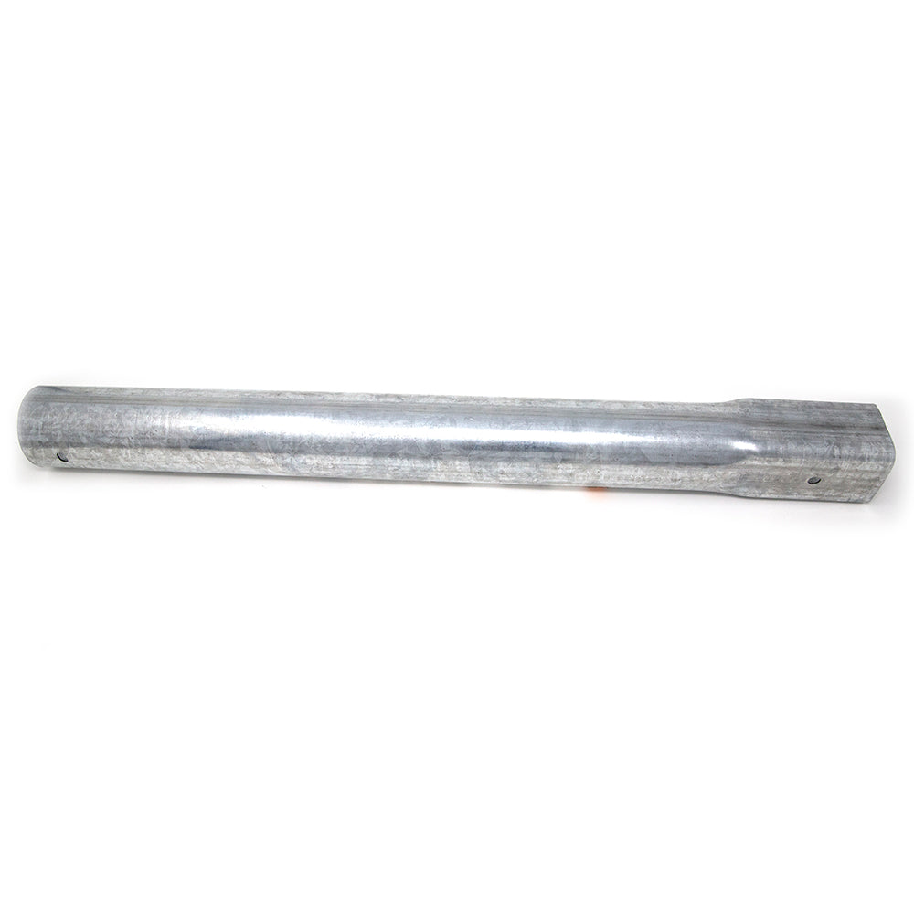 Galvanized steel trampoline straight leg extension. 